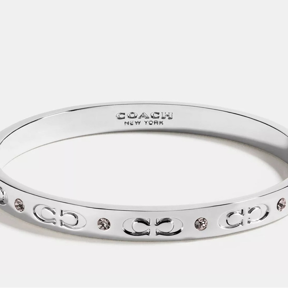 Coach Signature Hinged Bangle
